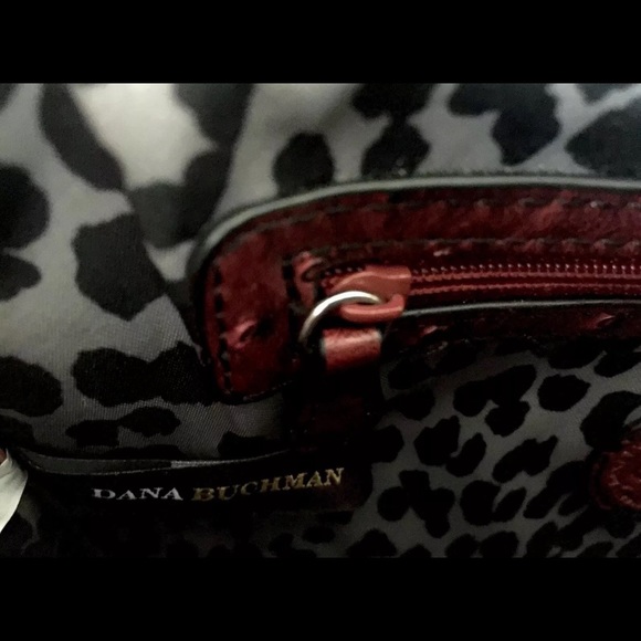 Dana Buchman Red-Burgundy Shoulder/Crossbody Purse - Picture 6 of 7